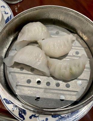 Gluten Free Mushroom Dumplings with Shrimp Pate