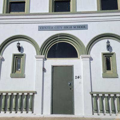 Front of school