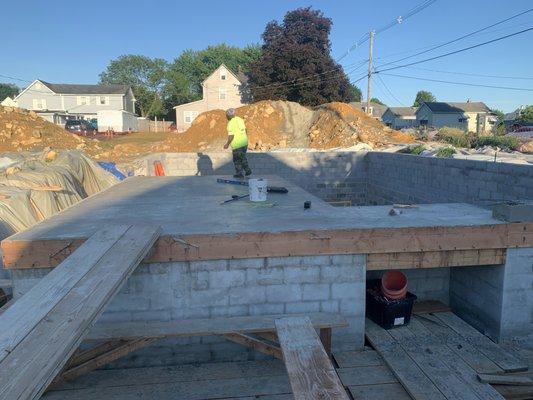 Ready to lay garage block