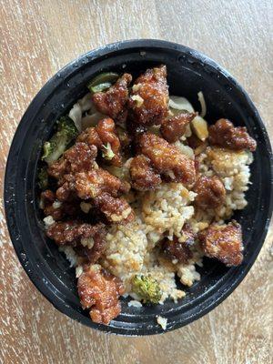 Medium orange chicken