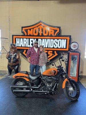 Our first Harley! Thank you Battle Born!