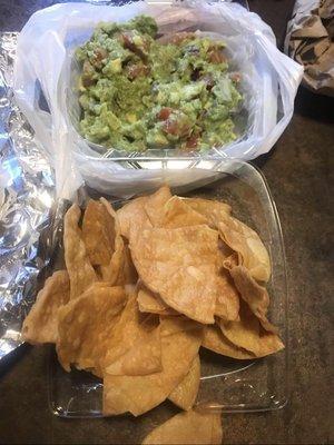 Chips and guacamole