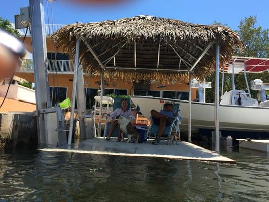 Use your new Tiki Hut/ lift as your personal sandbar.