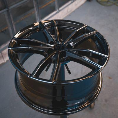 Powder coated gloss black