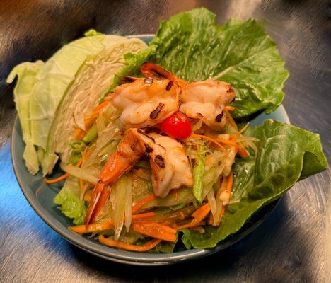 Green Papaya Salad add Shrimps