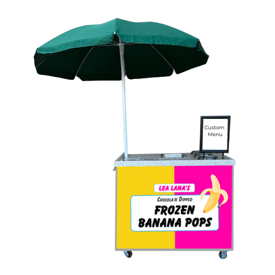 Interactive Frozen Banana Dessert Cart