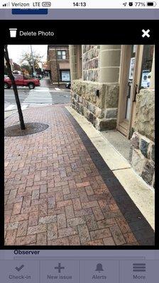 Outside the entrance to the Ypsilanti city hall clerk's office