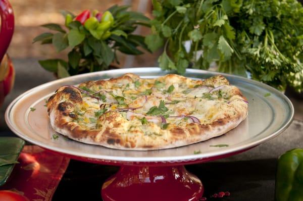 Rosemary Shrimp: rosemary-infused EVOO, large shrimp, lemon juice, three cheese blend, lemon zest & fresh rosemary