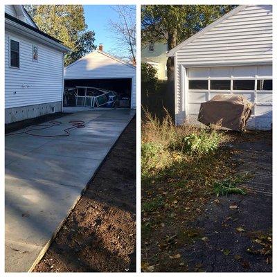 Before & After Concrete Driveway