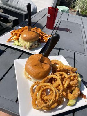 20th anniversary burger, chicken parm sandwich