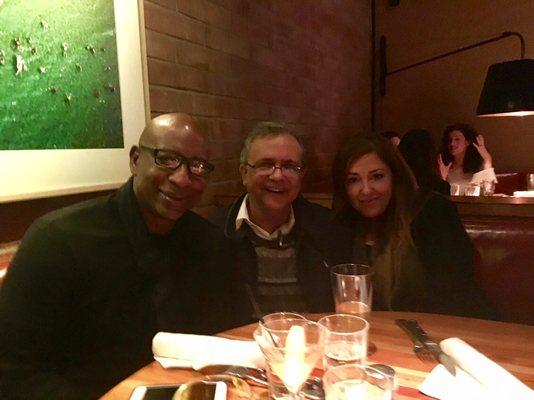 NFL's Eric Dickerson with Dr. Moheimani and Dr. Amin