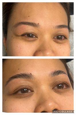 eyebrows threading,lash lifting and brows lamination.