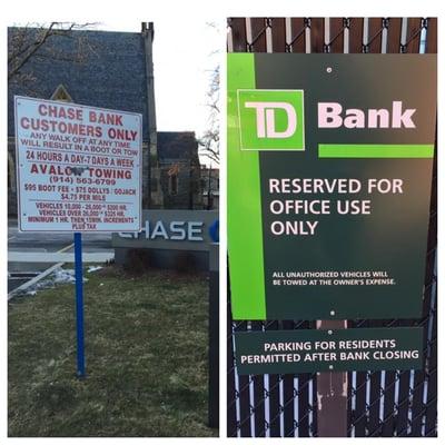 chase bank versus TD bank.