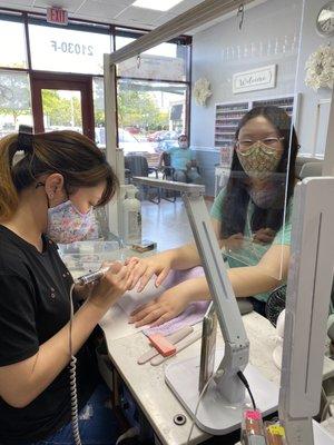 gel manicure with Nicole