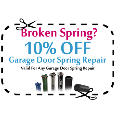 Broken Spring? 10% OFF Garage Door Spring Repair (402) 740-2923