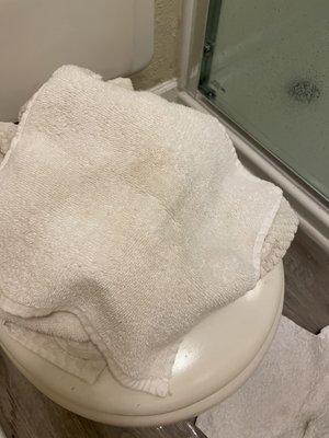 Supposedly clean towels