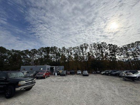 Front view of our tow lot.