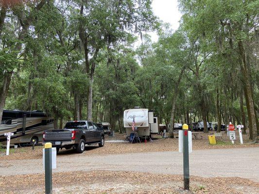 Site E-7 Jekyll Island campground