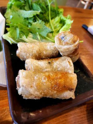 Eggrolls (uses spring rolls for the outside)