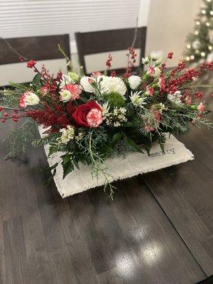 Christmas Table arrangement