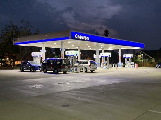 Newly remodeled gas station