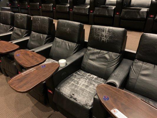 Seats are all worn out.