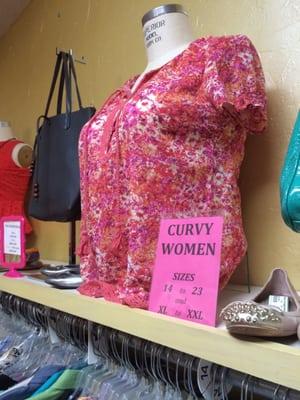 A full Plus Size Dept.