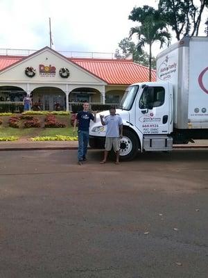 Aloha from my younger brother Devin at the Dole Plantation