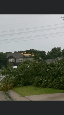 High winds, roof damage, Fort Wayne, IN