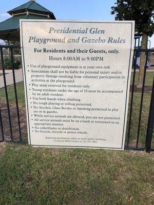 Park rules