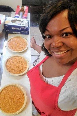 Our sweet potato pies!!