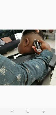 We love our barber, his artistry and the service he renders. We are always left satisfied