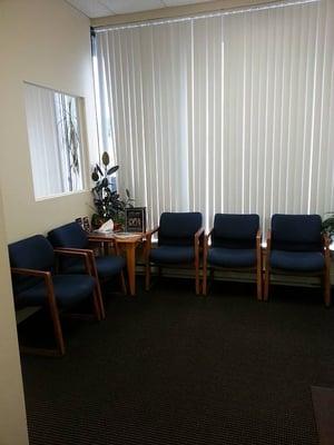 Waiting room at the Haverhill MA Professional Physical Therapy clinic