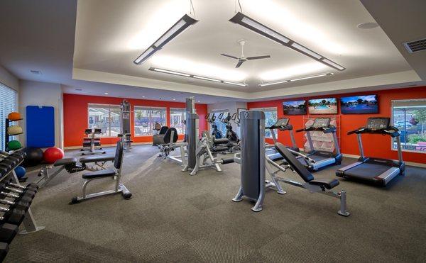 1,400 sq. ft. fitness center with state-of-the-art equipment at Haven