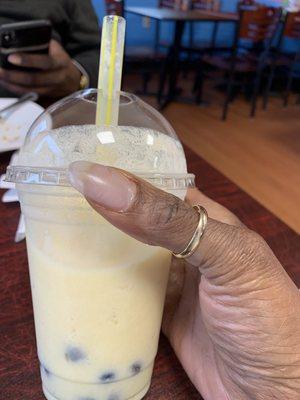 Pineapple bubble tea