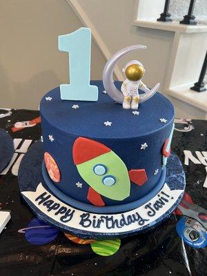 First birthday cake for my little prince baby! This cake was beyond my expectations! Absolutely PERFECT!!