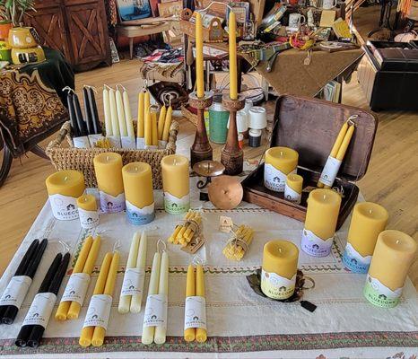 Handcrafted Artisan products include candles, soaps, maple products, honey and many other goods from local and small businesses