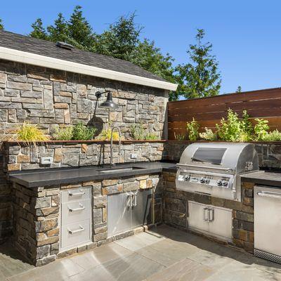 Outdoor Kitchen Stone Remodel