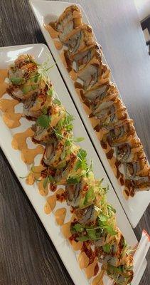 Monday BUY 1 sushi roll get 1 FREE , beers 2X1 can't beat that ! Everything is delicious here