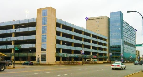 New parking deck and doctor office building look great.