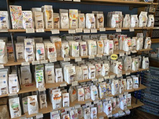 Flavored coffee section