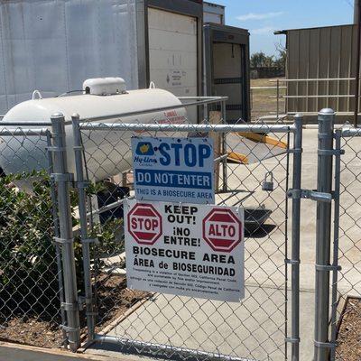 The ranch is a biosecure area, no public entry allowed except to the retail store.