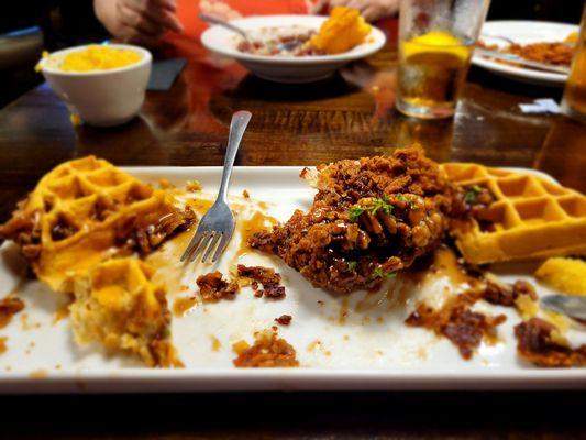 Chicken and waffles