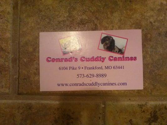 I stumbled upon a business card we were given upon buying our dog 5 years ago. Sickening.