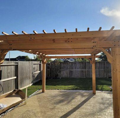 12x16 Cendar Pergola