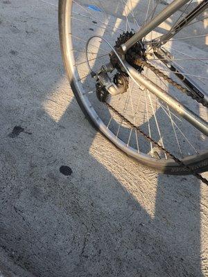 5 min ride and tire lost air