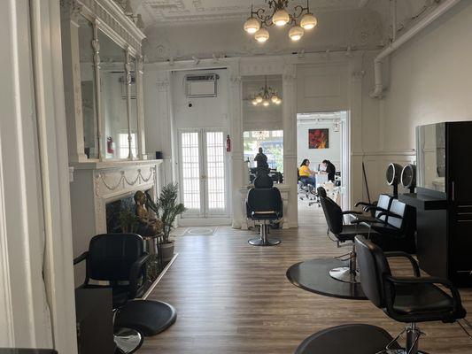 Hair salon view