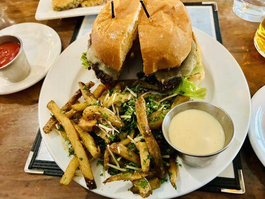 Bison Burger & Fries