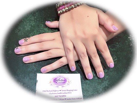 Nail design from Reflections Nail Studio