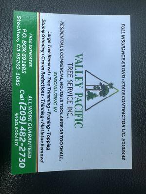 Valley Pacific Tree Service Inc.